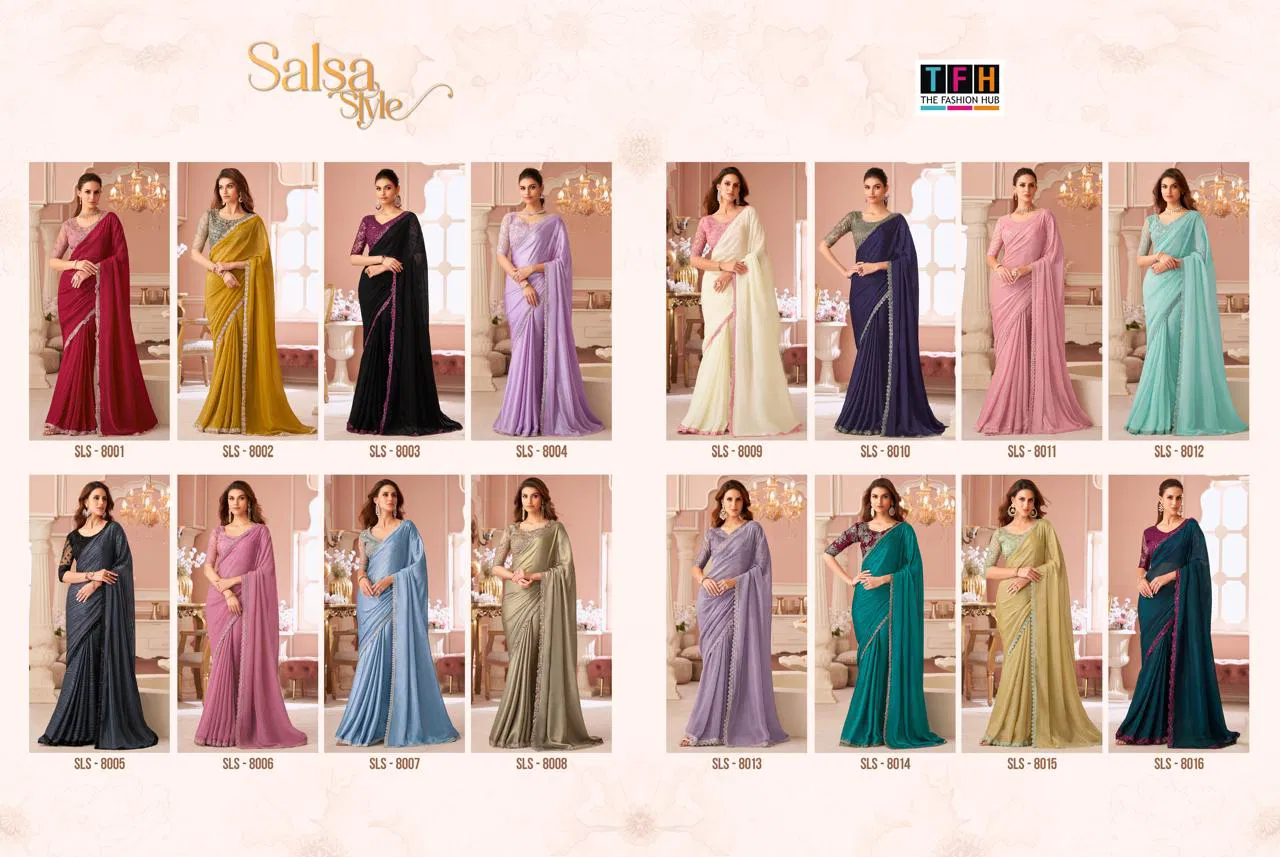 Salsa Style 4 By TFH Party Wear Sarees Suppliers In India